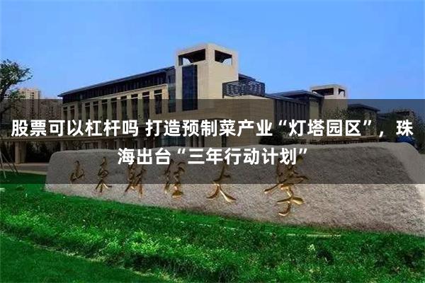 股票可以杠杆吗 打造预制菜产业“灯塔园区”，珠海出台“三年行动计划”