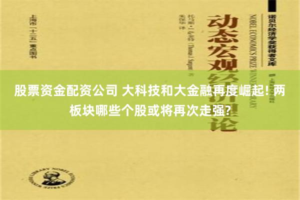 股票资金配资公司 大科技和大金融再度崛起! 两板块哪些个股或将再次走强?