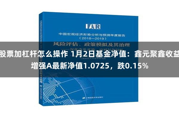 股票加杠杆怎么操作 1月2日基金净值：鑫元聚鑫收益增强A最新净值1.0725，跌0.15%